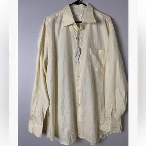 Pal Zileri Men’s Dress Shirt 100% Cotton Long Sleeves Button Down Sz 18 1/2 (46)